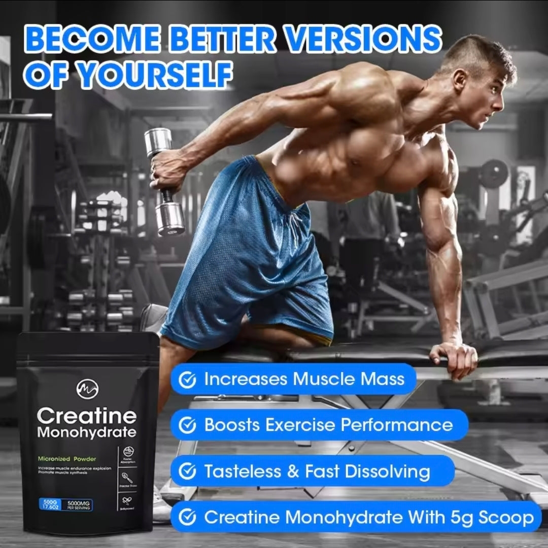 Coreform Creatine Monohydrate Powder 5000Mg for Pre Workout Muscle Building Cellular Energy Brain Immune Health for Gym