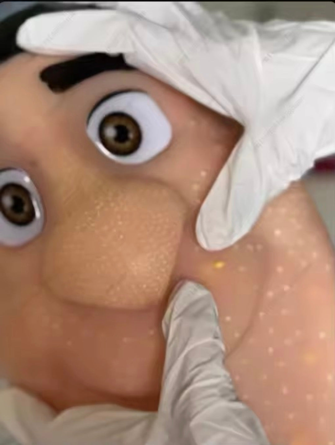 Funny Pimple Popping Toy Skin Like Silicone Model Blackhead Extraction Desk Gadget