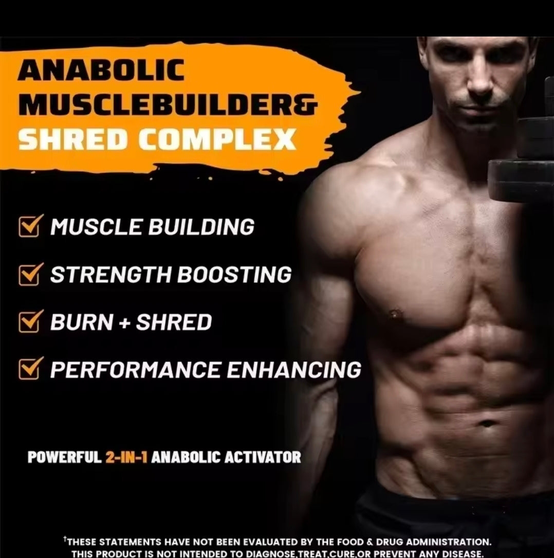 Anabol Ripped Anabolic Muscle Builder Capsules - Supports Muscle Recovery and Growth, Promoting Muscle Protein Synthesis