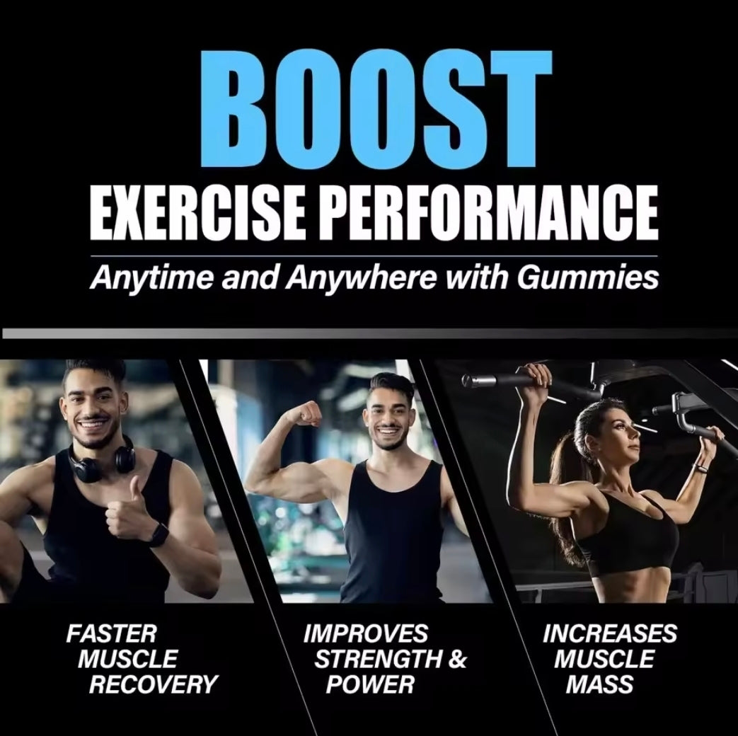 Creatine Monohydrate Gummies 500Omg for Men & Women, 120 CT Chewable for Muscle Support, Energy Boost