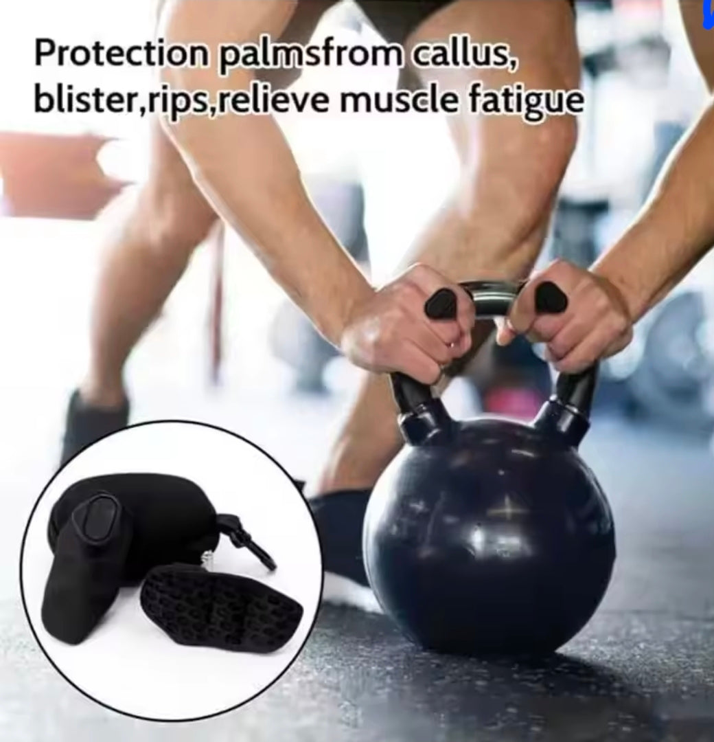 Weightlifting Gloves Palm Protection Silicone Anti-slip Wear-resistant Fitness Sports Training Palm Guard Grip Handle