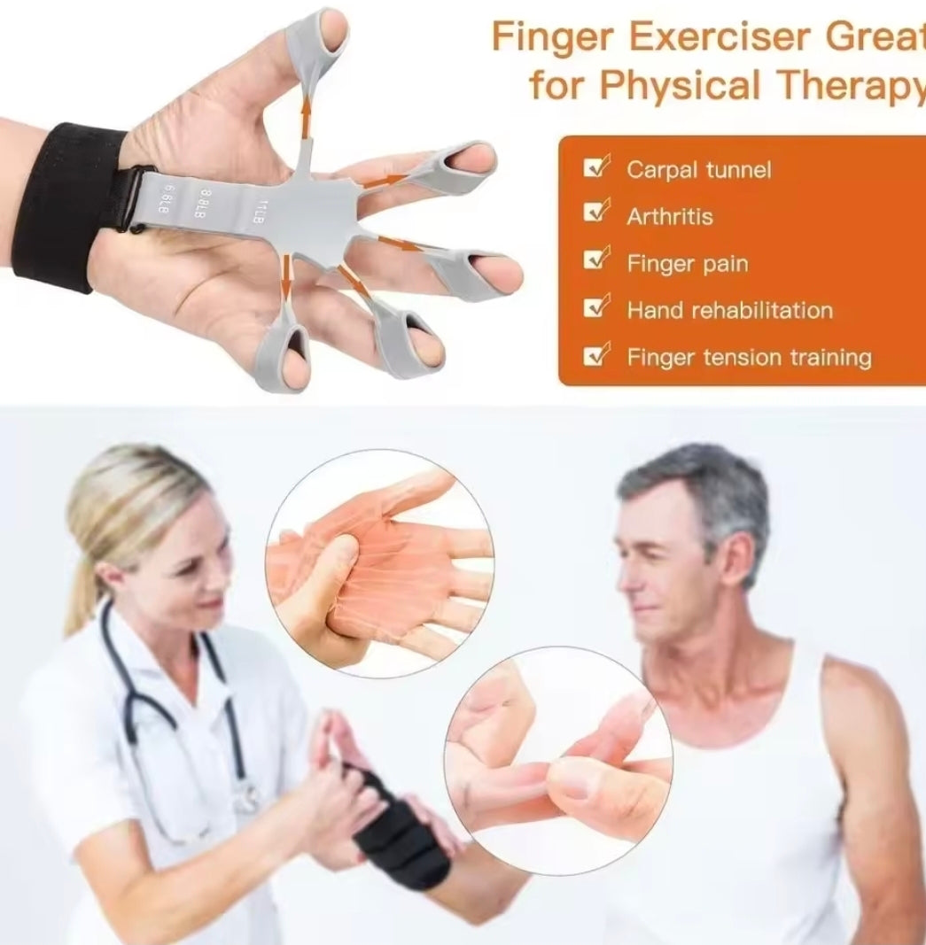 Hand Grip Strengthener Physical Tools Guitar Finger Trainer Training and Exercise Gym 6th Level Resistance Gripster Expander
