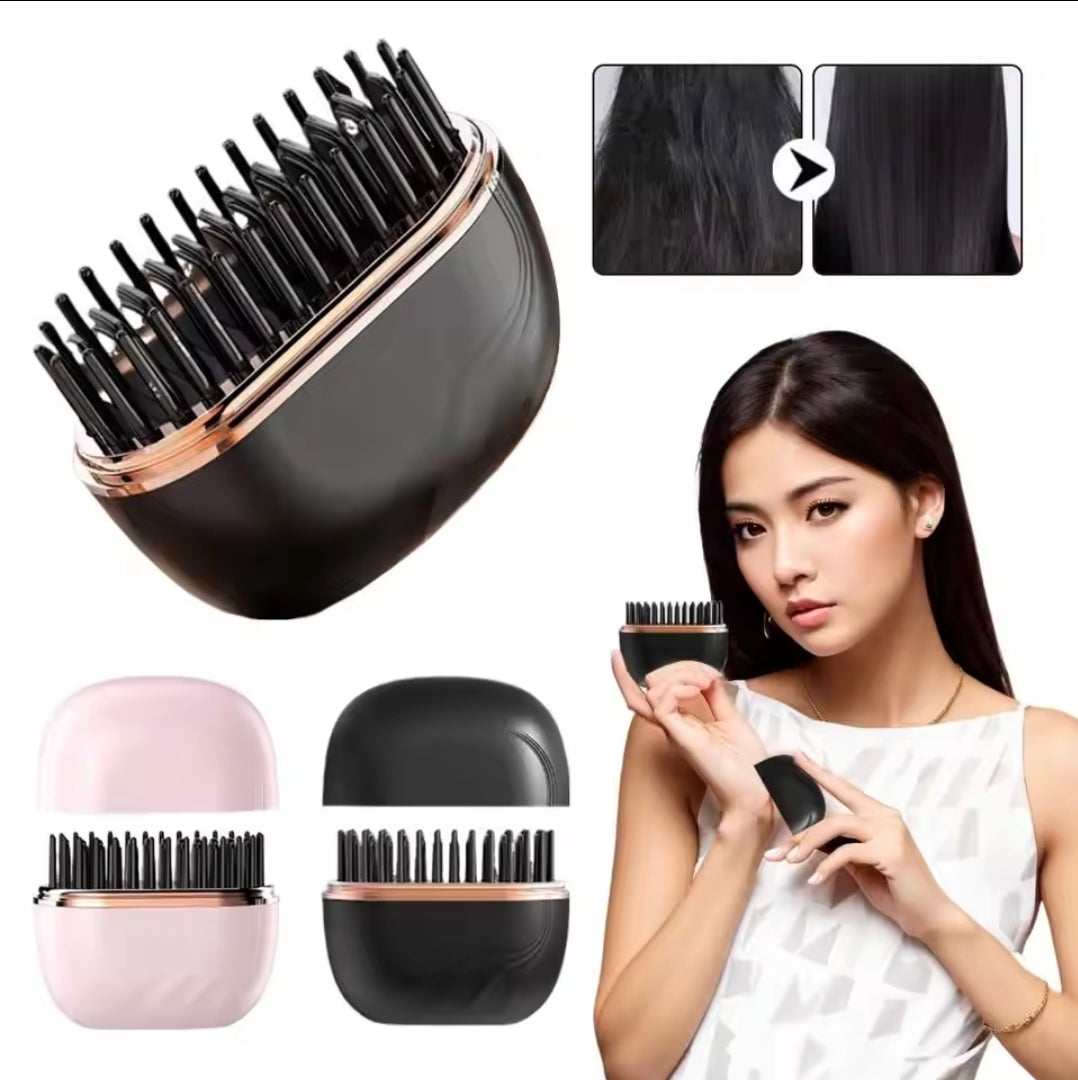 New Wireless Straightening Comb Portable USB Charging Hair Straightener Brush Heating Plates Comb for Smooth Styling Hair Styler