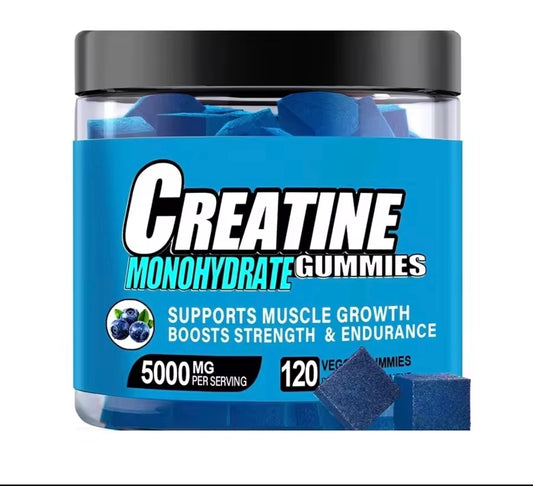Creatine Monohydrate Gummies 500Omg for Men & Women, 120 CT Chewable for Muscle Support, Energy Boost